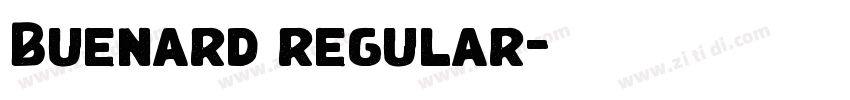 Buenard regular字体转换